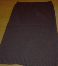 BROWN KNIT INFINITY NECK GAITER-NWOT (HAS EXTRA YARN)-COTTON/SILK-20&quot; - £7.57 GBP