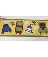 Norwall WALLPAPER BORDER  Plane Car Train Bus GU79231 prepasted - $14.85