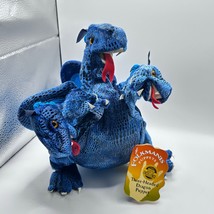 Folkmanis 3 Headed Dragon Hand Puppet 5 Finger Blue 15” Interactive Toy - $437.55 MXN