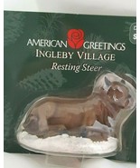 NEW In Package Ingleby Village Resting Steer Village Figurine Christmas ... - £6.86 GBP