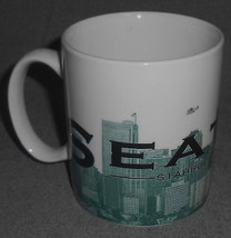 2002 18 Oz Starbucks Seattle "The Emerald City" Skyline Series One Mug - $19.79