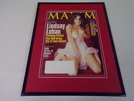 Lindsay Lohan Framed 11x14 ORIGINAL 2007 Maxim Magazine Cover Display - $34.64