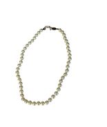 Vintage Freshwater Pearl Necklace 18 Inch Hand Knotted Silk Strand Cream... - $54.00