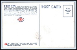 OHIO Postcard - Dover Dam, &quot;SOHIO&quot; Standard Oil G14 - £2.36 GBP