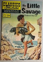 Classics Illustrated #137 The Little Savage Frederick. Marryat (Hrn 169) Fine - £11.67 GBP