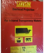 Labelon TR 75 Overhead Projection Transparency Film 100 Sheets TR-75 New - $300.07 MXN