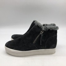 Dolce Vita Platform Sneakers Womens Size 9 Shoes Leather Faux Fur High Top - £19.78 GBP