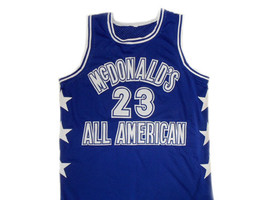 Michael Jordan #23 McDonald's All American Basketball Jersey Blue Any Size image 1