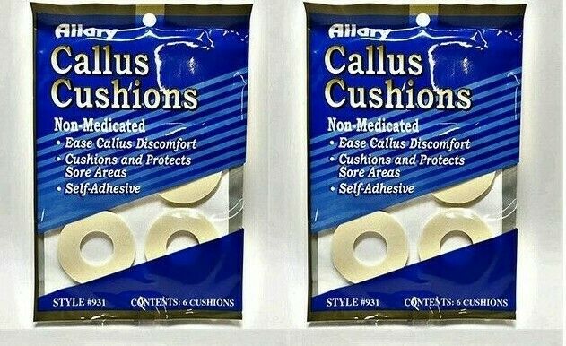 LOT OF 2 Allary 12 pads Callus Cushions Style #931 - $7.88