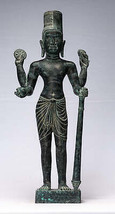 Ancien Phnom Da Style Bronze Khmer Hari Hara Ou Vishnu &amp; Shiva - 57cm/23 &quot; - £953.64 GBP