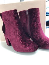 JustFab &quot;Loreida&quot; Booties Burgundy Size 6 - $21.49