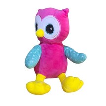 Progressive Plush Ondrea Pink body Embroidered Eyes 12” OWL Stuffed Toy - $12.53