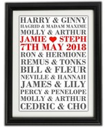 HARRY POTTER COUPLES Personalised Wedding Anniversary Framed Prints - Ar... - £16.16 GBP