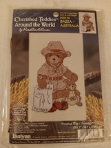 Janlynn 139-76 Cherished Teddies Around The World Bazza - Australia Cross Stitch - £15.73 GBP