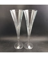 Set Of 2 T.R. Poland Champagne Flutes &quot;Genuine Cut Crystal Made in Italy... - $38.00