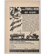 1949 Lowther Lightnin Scooter Advertisement Transportation Motorcycle F17K - €21,31 EUR