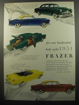 1951 Frazer Ad - 4-Door Sedan, Manhattan Hardtop, Vagabond, Convertible - £14.76 GBP