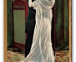 A Twentieth Century Romance Kiss Embrace After the Wedding UNP DB Postca... - $3.51