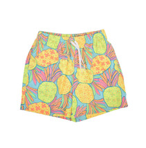 Chubbies Swim Trunks Mens L Pineapple Print Mesh Lined Beach Shorts Neon - £22.55 GBP