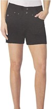Dakota Blue Womens Soft Stretch Flat Front Shorts Size 14 Color Black - £25.57 GBP