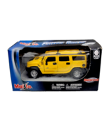 Maisto Hummer H2 Motorized Power Racer Die Cast Metal Yellow Vintage NEW - £9.76 GBP