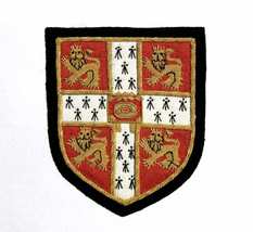 Cambridge University Patch Hand Embroidered Blazer Patch Sewn on Black f... - £19.75 GBP