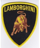 LAMBORGHINI SEW/IRON ON PATCH EMBROIDERED BADGE SHIELD EMBLEM ITALY V12 ... - £7.06 GBP