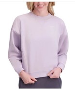DKNY Womens Sweatshirt Purple Crewneck Long Sleeves Fleece Logo Comfortable - $744.80 MXN