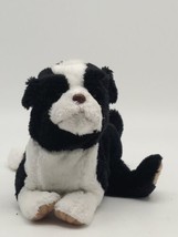 FurReal Friends Newborn Puppy Plush Interactive Toy Dog Black White 8&quot; *TESTED* - £30.08 GBP