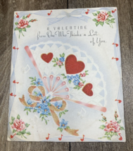 Vintage Valentine Unused Folded From One Who Thinks A Lot Of You 1930s - $111.41 MXN