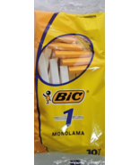 Bic 1 Monolama Disposable Razors Pack of 10 Colors White and Orange - $6.92