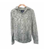 Topman men&#39;s white grey heathered long sleeve classic fit button up shir... - £12.67 GBP