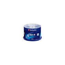 Verbatim 98397 VERBATIM BD-R 25GB 16X WITH BRANDED SURFACE-50PK SPINDLE - $100.72