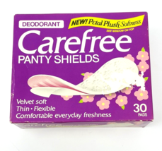 Rare Vintage Carefree Panty Shields Petal Plush Liner 30 Pads Box Pantil... - $129.99