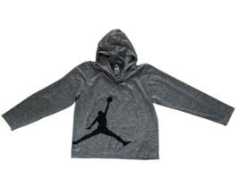 new AIR JORDAN Gray Long Sleeve Boy&#39;s SWEATSHIRT sz M (10-12y)  hooded t... - $21.68