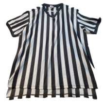 Rawlings Referee Shirt Mens Size 2xl Striped Zebra Black and White - £13.81 GBP