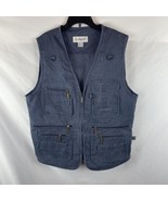 OlympinA Men&#39;s Sz M Navy Blue Fishing/Hunting/Camping Vest 10 Front Pock... - $231.13 MXN