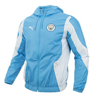 Puma Manchester City Prematch Anthem Jacket Men&#39;s Soccer Jacket NWT 772846-01 - £101.85 GBP