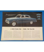 1959 Ford Falcon 2 Page PRINT AD BX3 - $13.31 CAD