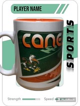 Miami Hurricanes ‘canes’ Mug New The U orange green mascot 16oz - £11.52 GBP