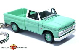 Very Rare Key Chain Green~White Top 64/65/1965 Chevy Chevrolet Pickup Custom Ltd - £55.01 GBP