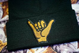 Shaka, Hang Loose Hand, Hawaiian, Islander Embroidered Beanie Hat - £18.34 GBP