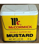 McCormick Mustard Tin Metal W/ Plastic Top Vintage Advertising See Pic. - €7,73 EUR