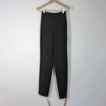 HOUSE OF CB London Black Mereil Slim High Rise Tuxedo Pants Trousers XS NWT - $80.96