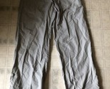 Moth Anthropologie Dove Gray Roll button Tab Leg Pants, Size 2 Drawstrin... - £34.94 GBP