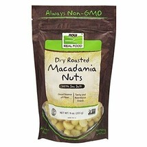 NOW Foods, Macadamia Nuts, Dry Roasted with Sea Salt, Source of Fiber, G... - £13.95 GBP