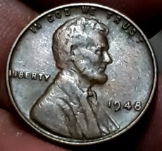 1948 “Rare, Wheat Penny No Mint Mark Error Coin - £2.39 GBP
