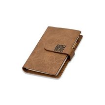 PG COUTURE Brown UNDATED Diary Planner/Stylish Faux Leather Cute Office ... - $26.99