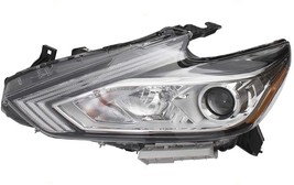 Headlight For 2016-18 Nissan Altima Driver Side Black Chrome Housing Cle... - £154.94 GBP