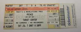 Prince 7/7/07 Concert Ticket Stub Last Show at Target Center Minneapolis - $98.99